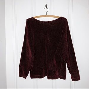 Cozy Chenille Maroon Sweater